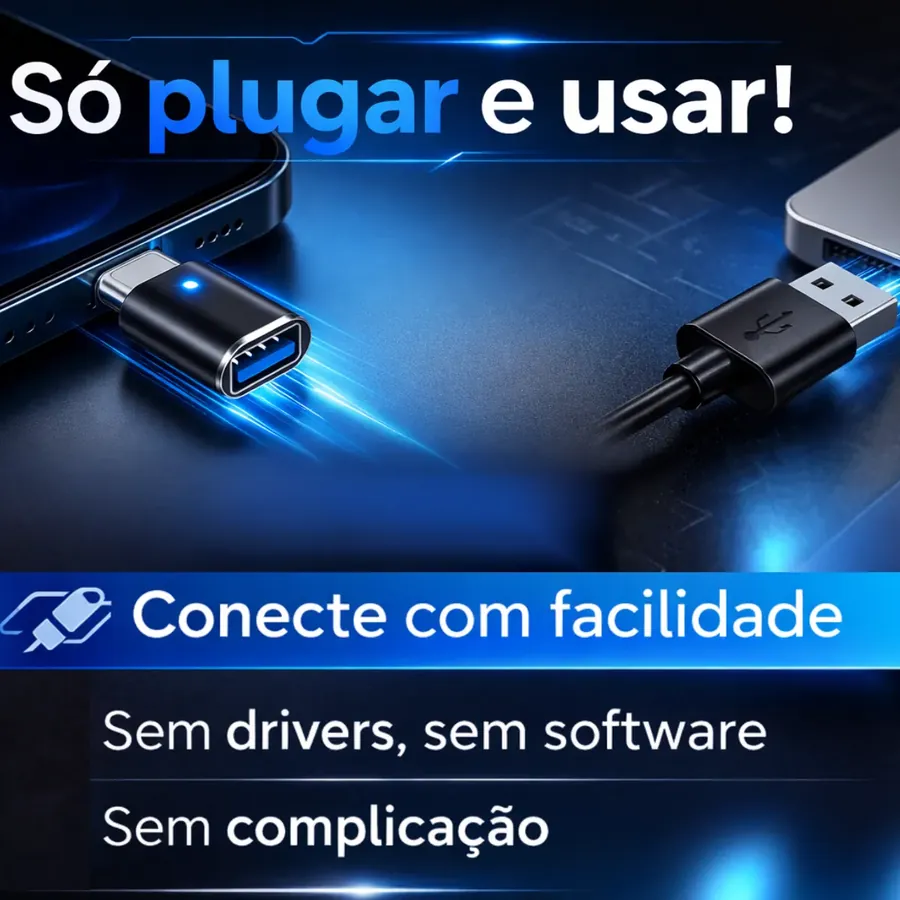 Plug and Play - sem drivers, sem software