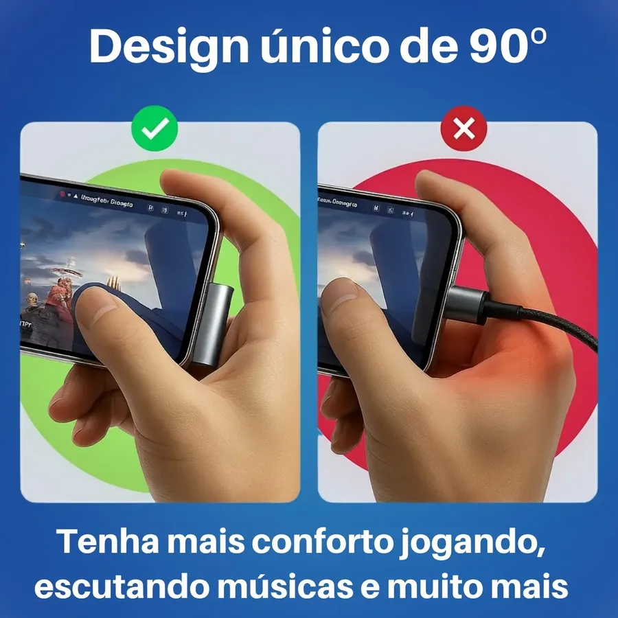 Design 90 graus traz mais conforto ao jogar