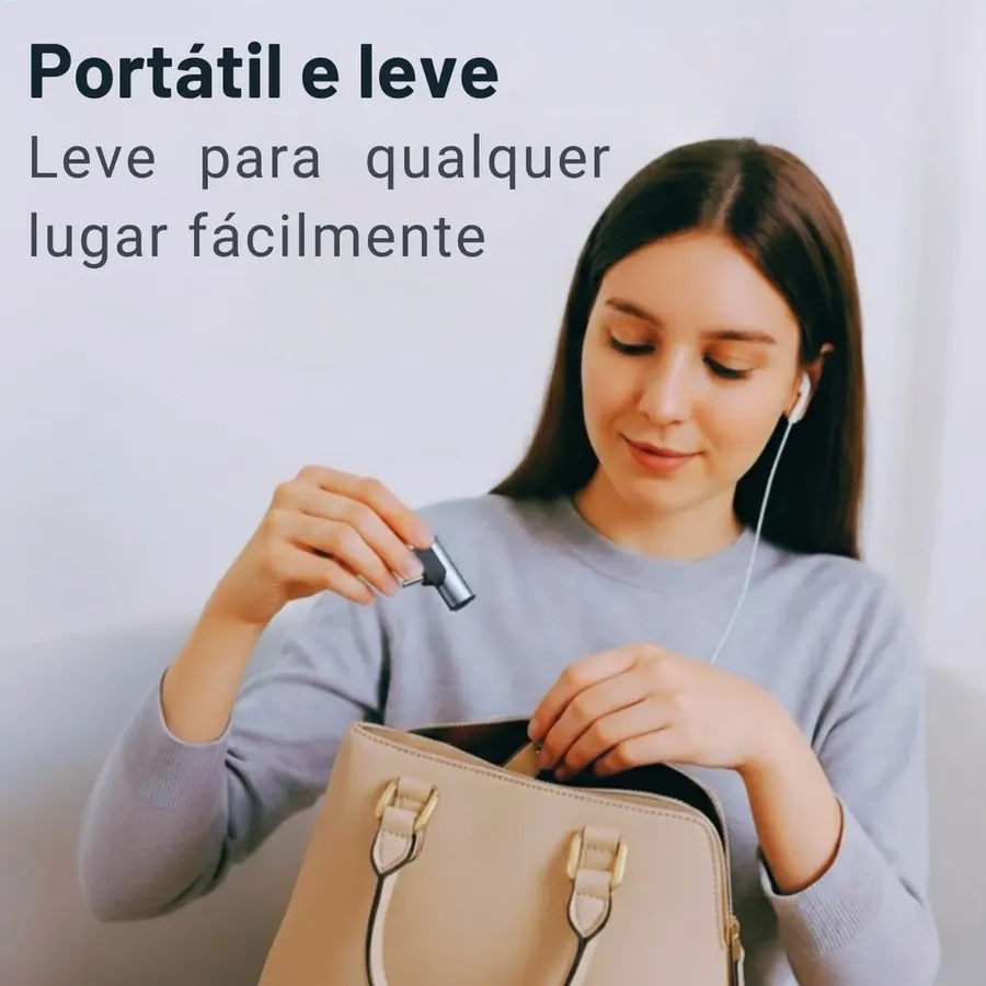 Portátil e leve, leva para qualquer lugar